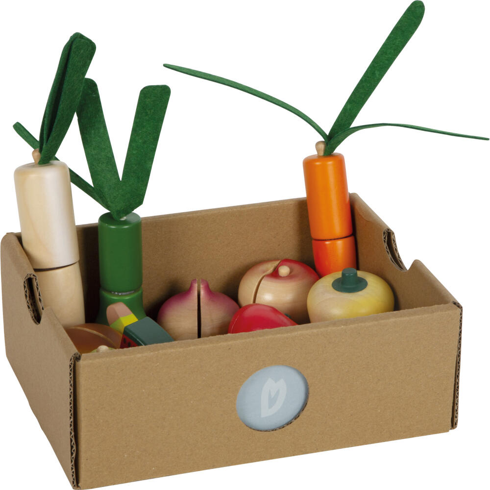 Legler Small Foot Schneide-Set Obst und Gemüse fresh, Rollenspielzeug, ab 24 Monate, Holz, Bunt, 12563