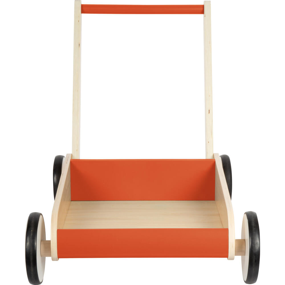 Legler Small Foot Lauflernwagen Kupferrot, Lauflernhilfe, ab 12 Monate, Holz, Kupferrot, 12610