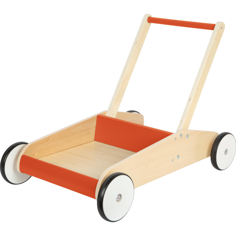Legler Small Foot Lauflernwagen Kupferrot, Lauflernhilfe, ab 12 Monate, Holz, Kupferrot, 12610