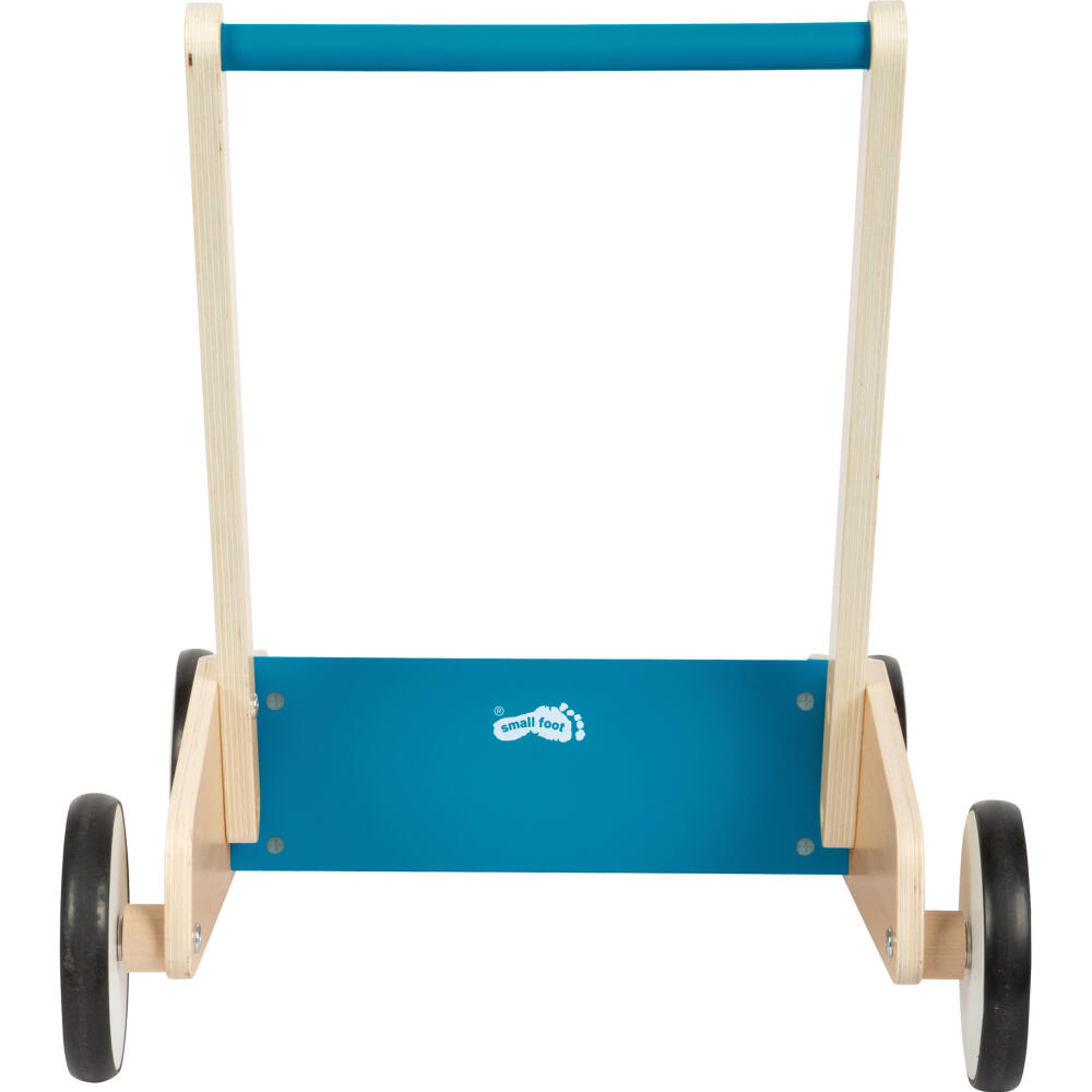Legler Small Foot Lauflernwagen Petrolblau, Lauflernhilfe, ab 12 Monate, Holz, Blau, 12611