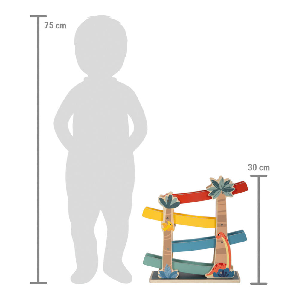 Legler Small Foot Kugelbahn Dino, Holzspielzeug, ab 18 Monate, Holz, Bunt, 12614