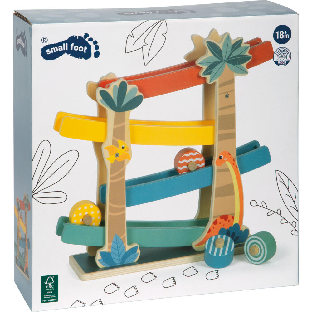 Legler Small Foot Kugelbahn Dino, Holzspielzeug, ab 18 Monate, Holz, Bunt, 12614