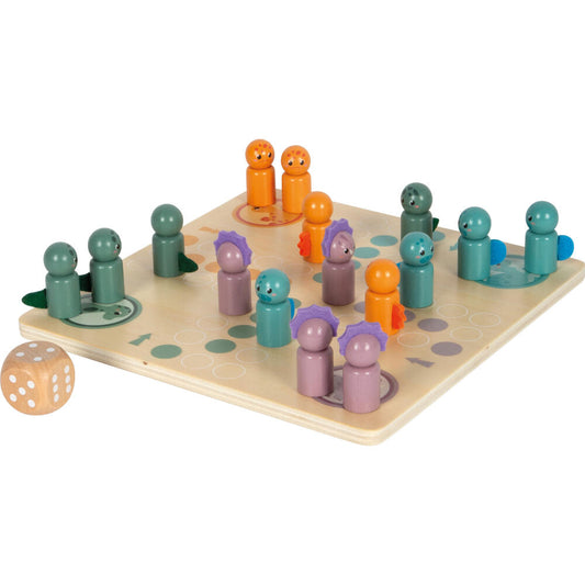 Legler Small Foot Ludo Dino, Gesellschaftsspiel, ab 4 Jahre, Holz, Bunt, 12619