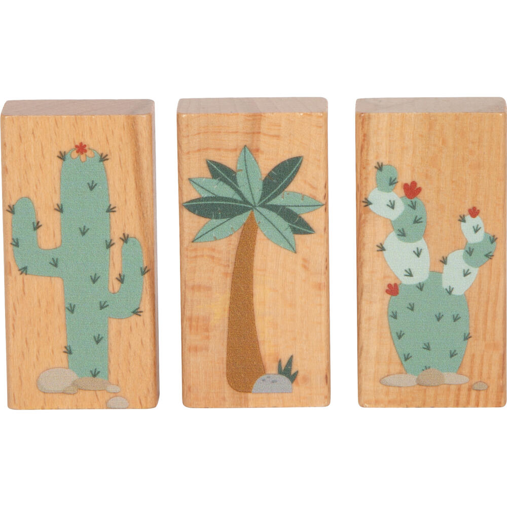 Legler Small Foot Holzbausteine Dino, Bauklötze, ab 12 Monate, Holz, Bunt, 12621