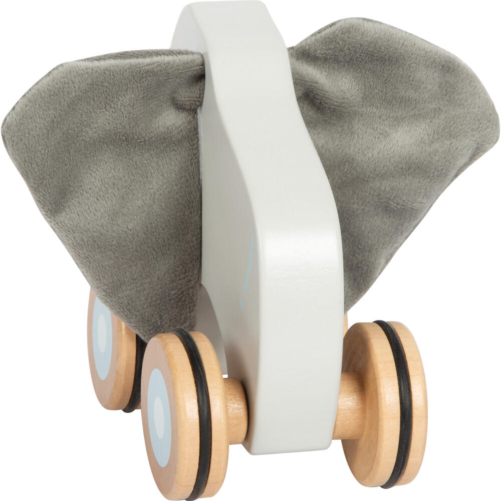 Legler Small Foot Nachziehtier Elefant mit Knisterohren, Nachziehspielzeug, ab 12 Monate, Holz, Bunt, 12624