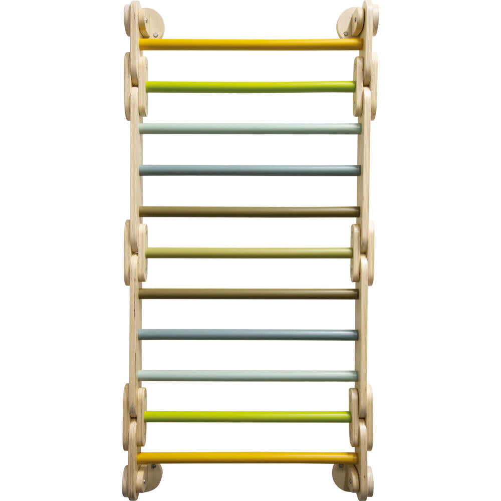 Legler Small Foot Kletterdreieck-Sprossenwand 2in1 Adventure, Motorikspielzeug, ab 24 Monate, Holz, Bunt, 12625