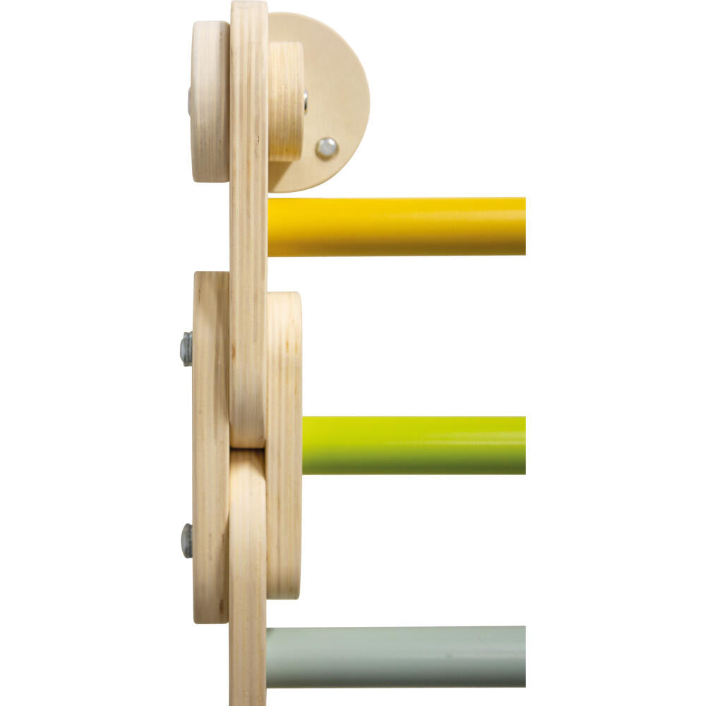 Legler Small Foot Kletterdreieck-Sprossenwand 2in1 Adventure, Motorikspielzeug, ab 24 Monate, Holz, Bunt, 12625