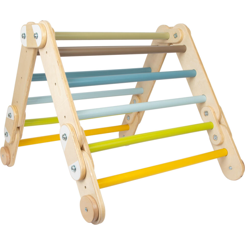 Legler Small Foot Kletterdreieck-Sprossenwand 2in1 Adventure, Motorikspielzeug, ab 24 Monate, Holz, Bunt, 12625