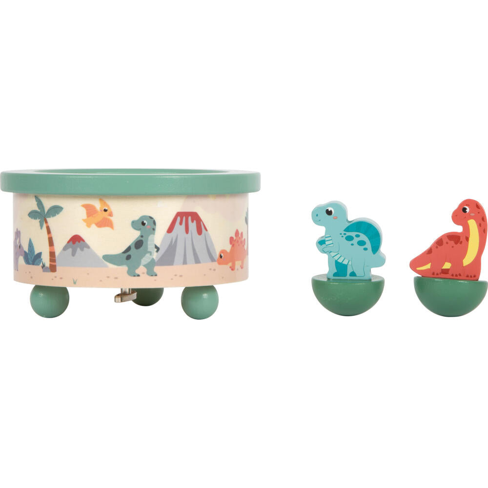 Legler Small Foot Spieluhr Dino, Spieldose, Holzspielzeug, ab 3 Jahre, Holz, Bunt, 12628
