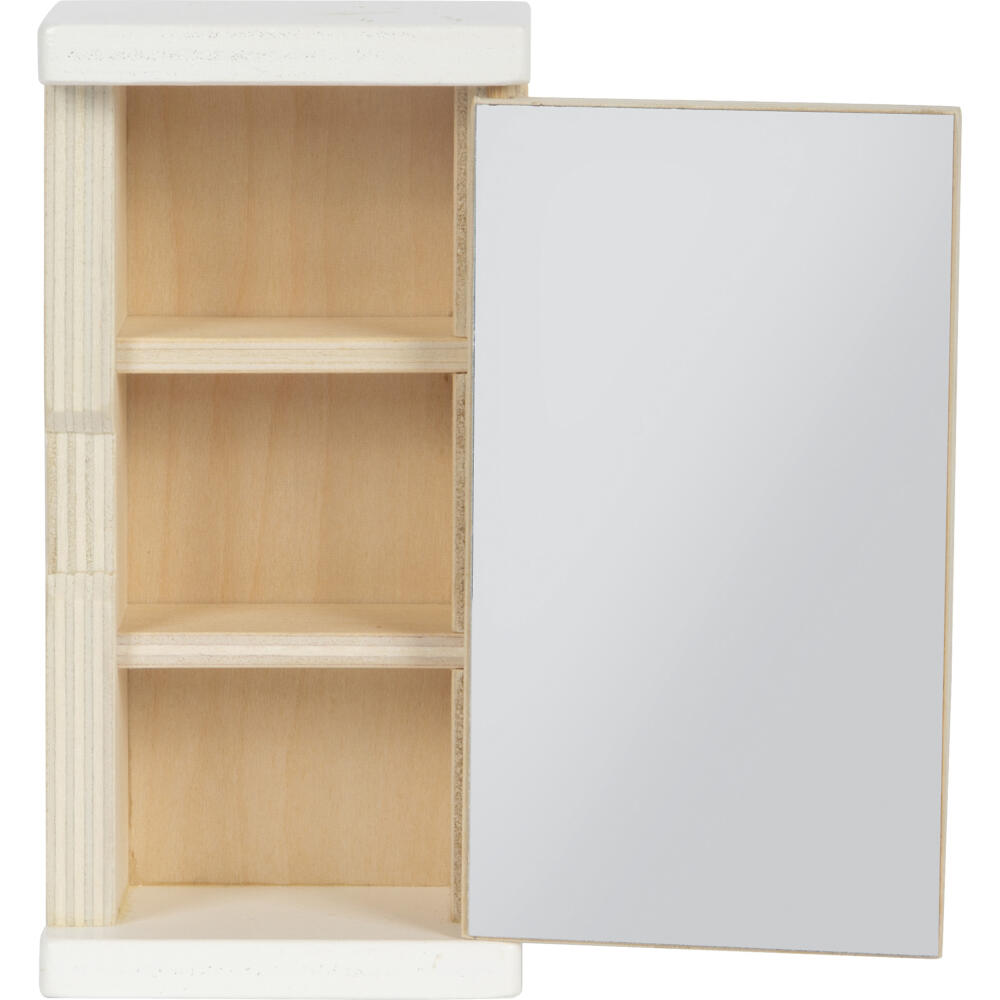 Legler Small Foot Puppenhausmöbel Schlafzimmer, Puppenhaus, Spielhaus, ab 3 Jahre, Holz / Stoff, Bunt, 12631