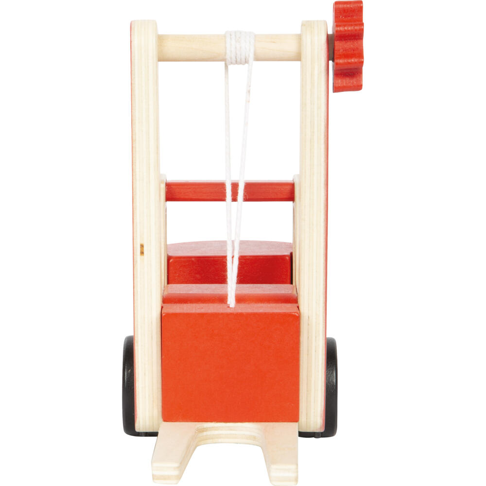 Legler Small Foot Gabelstapler mit Palette, Spielzeugauto, ab 24 Monate, Holz, Bunt, 12636