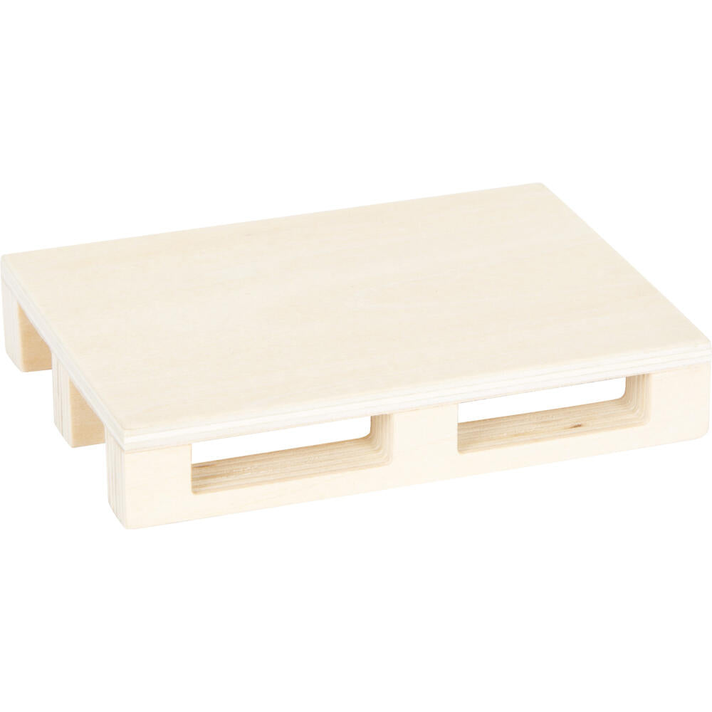 Legler Small Foot Gabelstapler mit Palette, Spielzeugauto, ab 24 Monate, Holz, Bunt, 12636