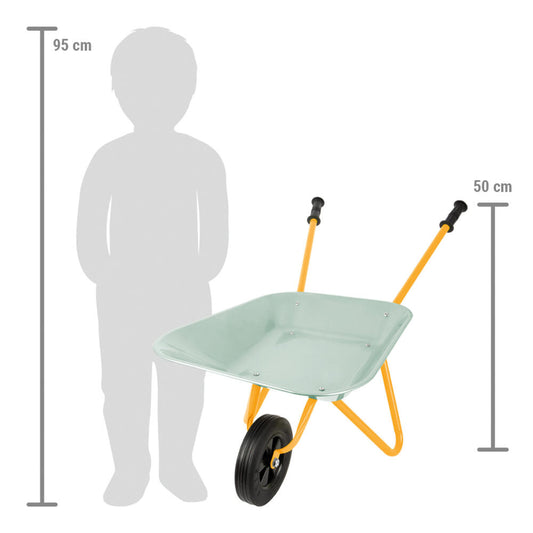 Legler Small Foot Schubkarre Tiny Garden, Sandkasten, Outdoorspielzeug, ab 3 Jahre, Metall, 12662