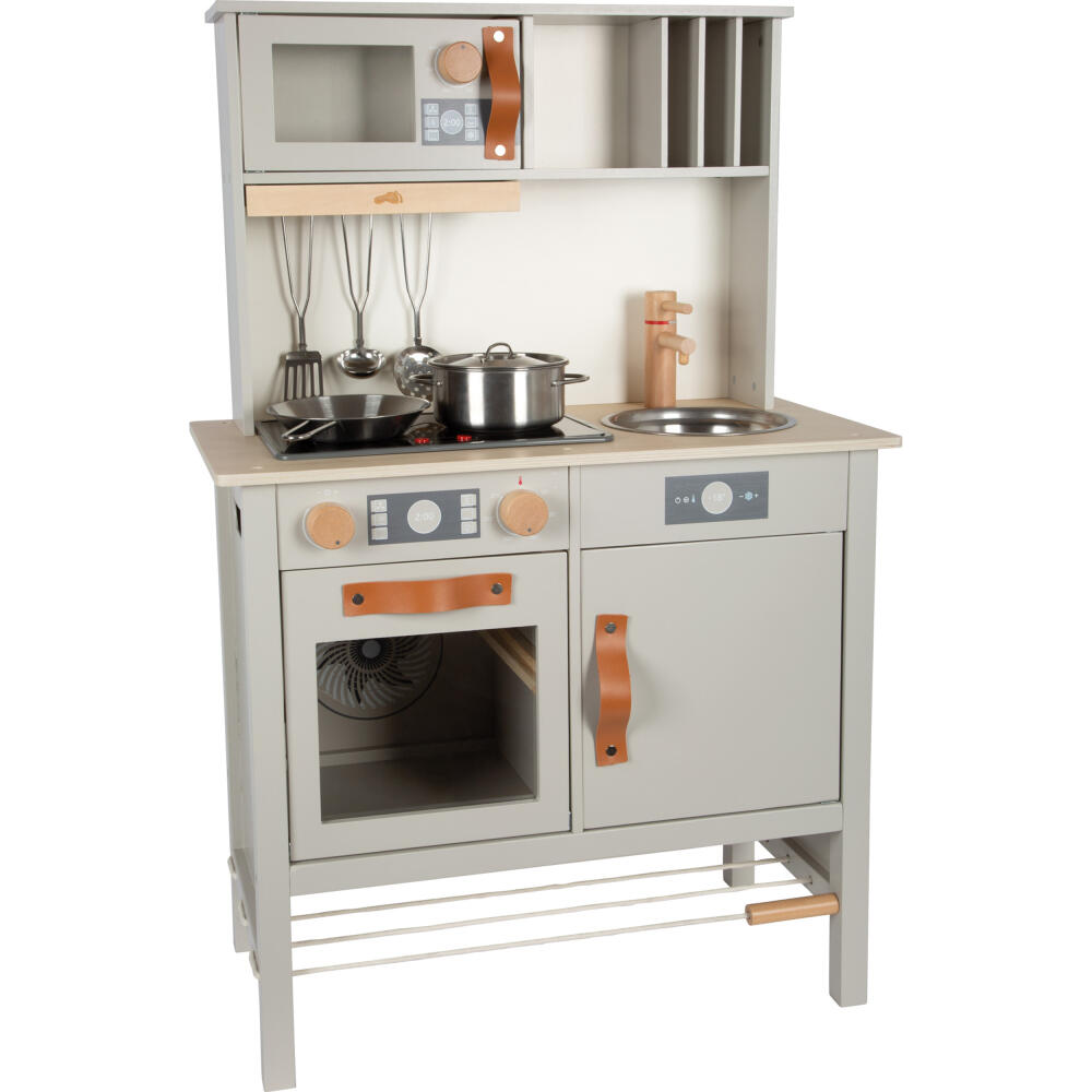 Legler Small Foot Kinderküche Tasty, Rollenspielzeug, ab 3 Jahre, Holz, Grau, 12672
