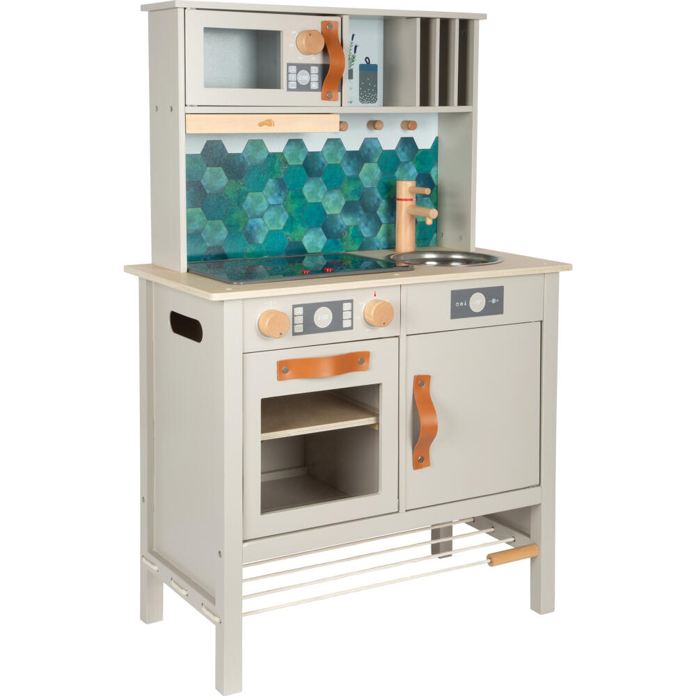 Legler Small Foot Kinderküche Tasty, Rollenspielzeug, ab 3 Jahre, Holz, Grau, 12672