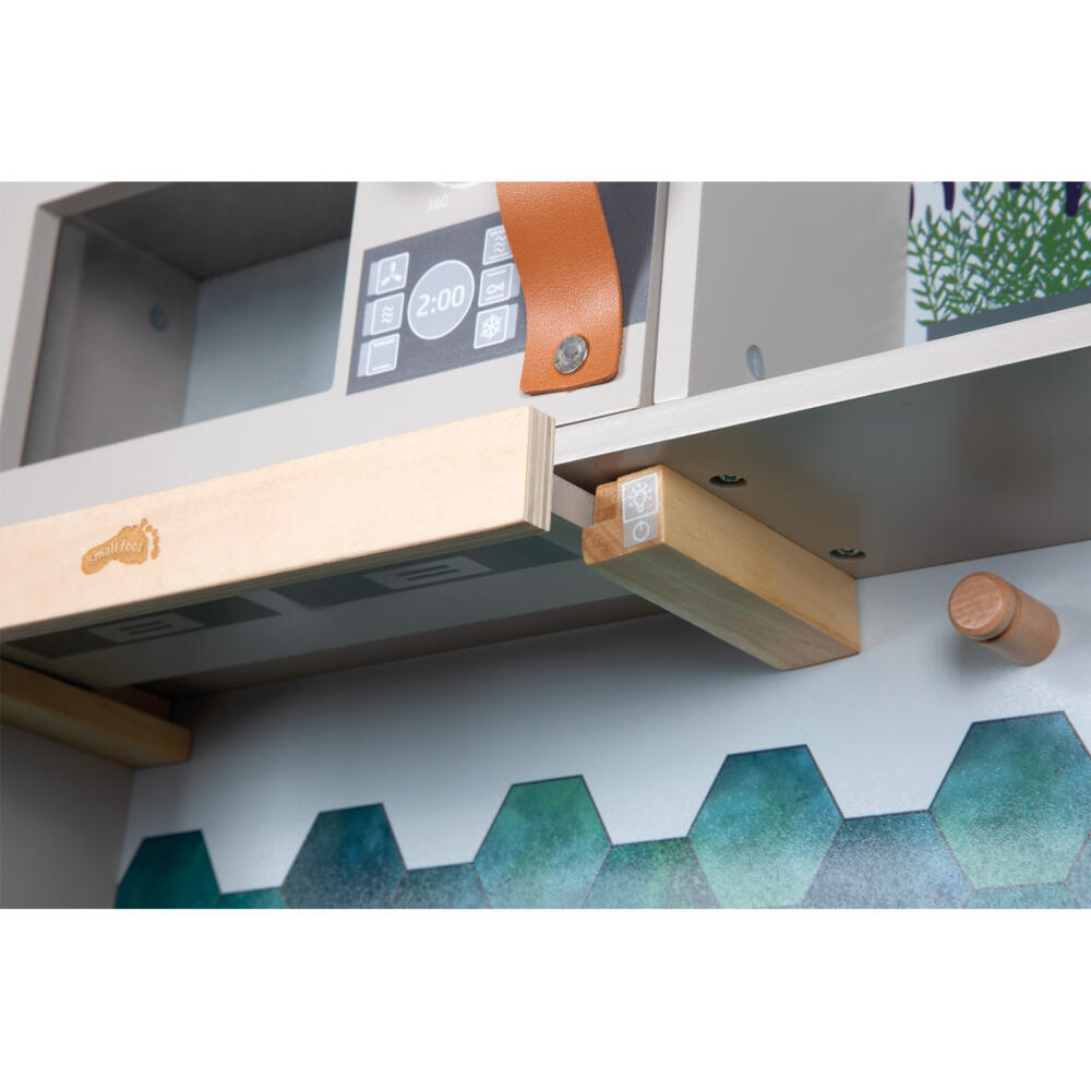 Legler Small Foot Kinderküche Tasty, Rollenspielzeug, ab 3 Jahre, Holz, Grau, 12672