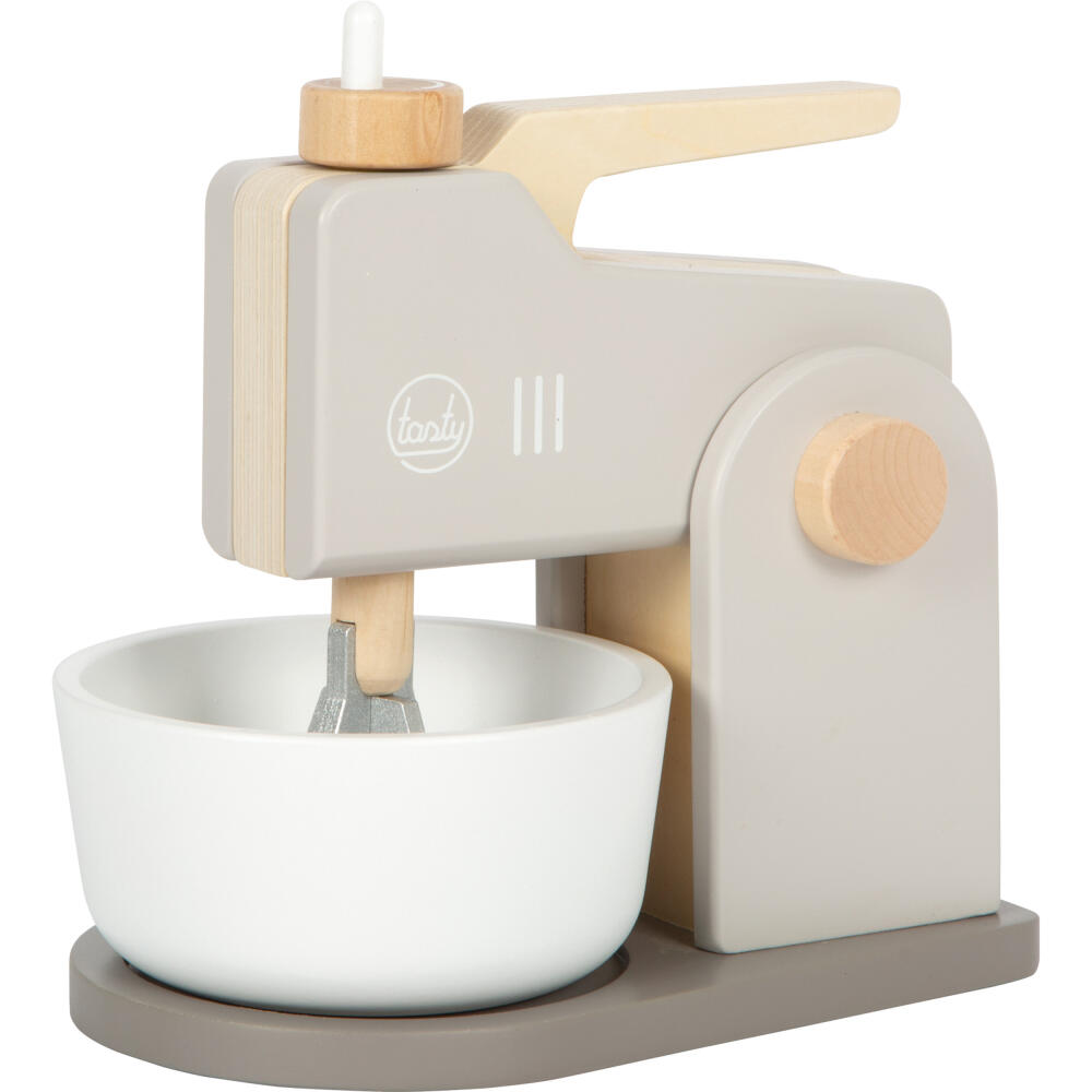 Legler Small Foot Mixer-Set Tasty, Rollenspielzeug, ab 3 Jahre, Holz, Grau, 12679