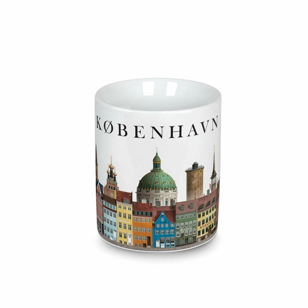Martin Schwartz Becher Kopenhagen, Kaffeebecher mit Stadtmotiv, Porzellan, 300 ml, MS-8000