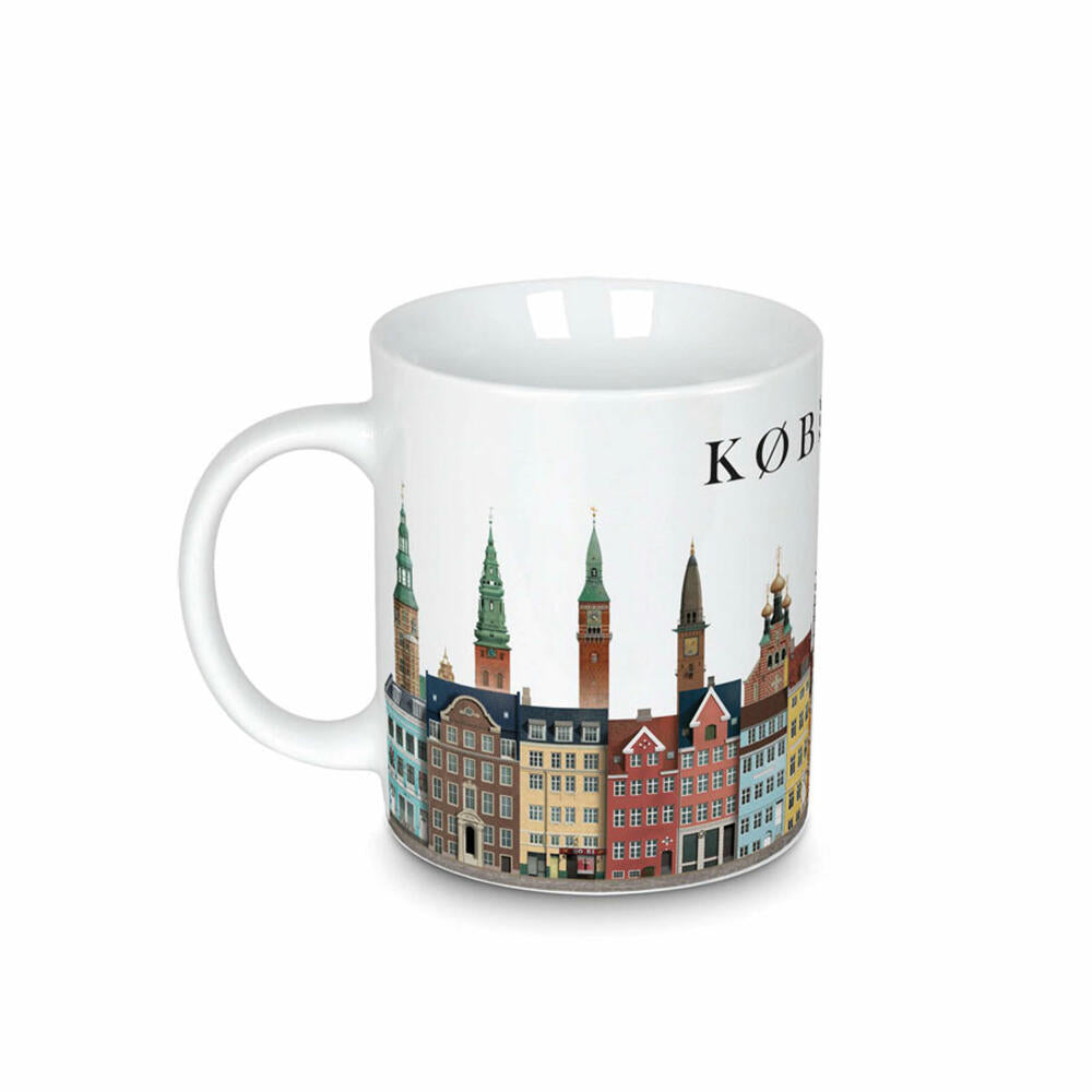 Martin Schwartz Becher Kopenhagen, Kaffeebecher mit Stadtmotiv, Porzellan, 300 ml, MS-8000