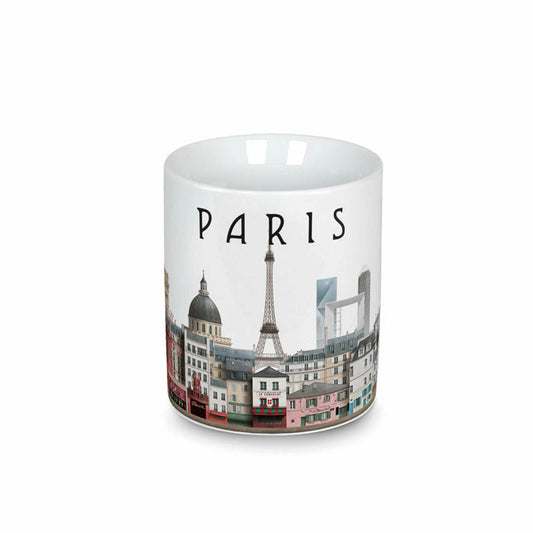 Martin Schwartz Becher Paris, Kaffeebecher mit Stadtmotiv, Porzellan, 300 ml, MS-8003