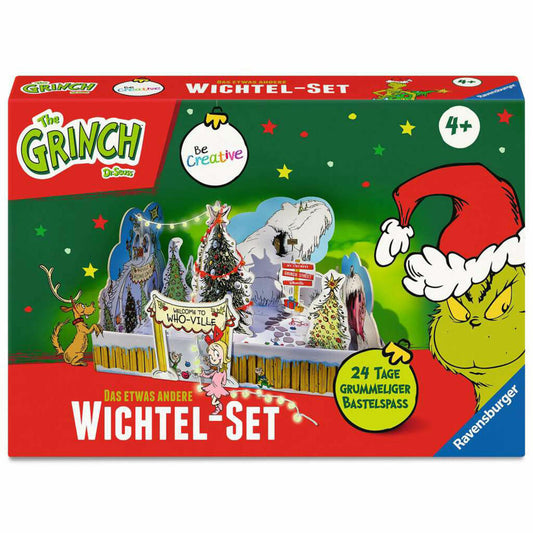 Ravensburger BeCreative DIY Wichtelset Grinch, Komplett-Set, Wichtel Set, Streiche, 12028009