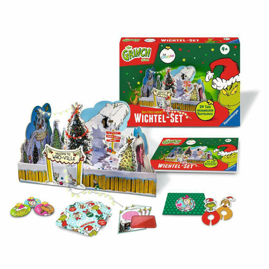 Ravensburger BeCreative DIY Wichtelset Grinch, Komplett-Set, Wichtel Set, Streiche, 12028009