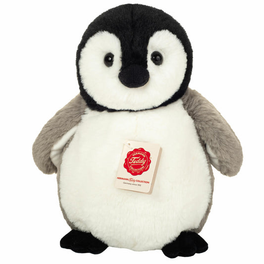 Teddy Hermann Pinguin, Plüschtier, Kuscheltier, Stofftier, Plüsch, Grau-Weiß, 25 cm, 900436
