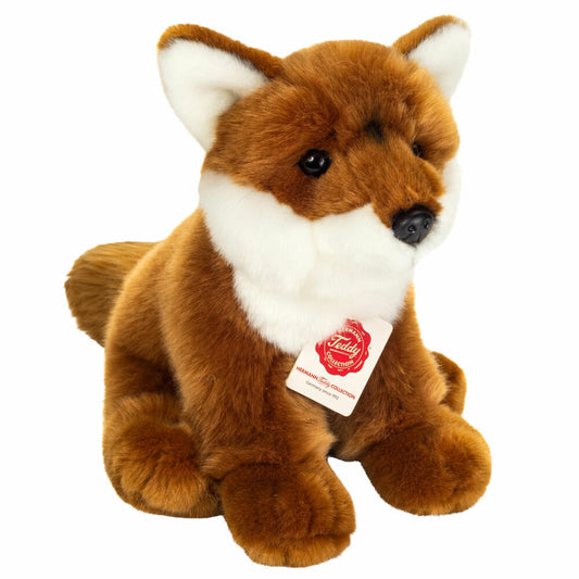 Teddy Hermann Fuchs sitzend, Kuscheltier, Stofftier, Plüschtier, 25 cm, 903321
