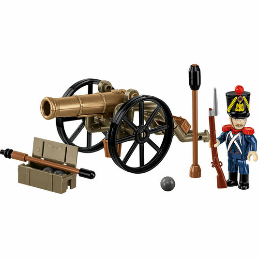 Cobi Klemmbaustein-Set Napoleonic Wars - Französischer Artillerist, 97 Teile, COBI-20093