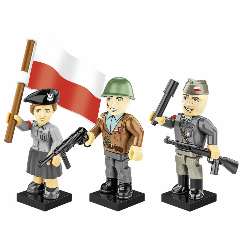 Cobi Klemmbaustein-Set Warschauer Aufstand 1944, WW2, 35 Teile, COBI-2057