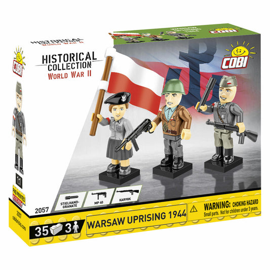 Cobi Klemmbaustein-Set Warschauer Aufstand 1944, WW2, 35 Teile, COBI-2057