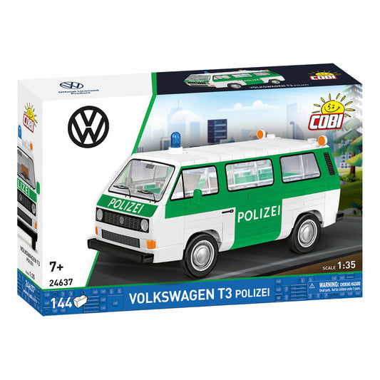 Cobi Klemmbaustein-Set VW T3 Polizei, 144 Teile, 24637