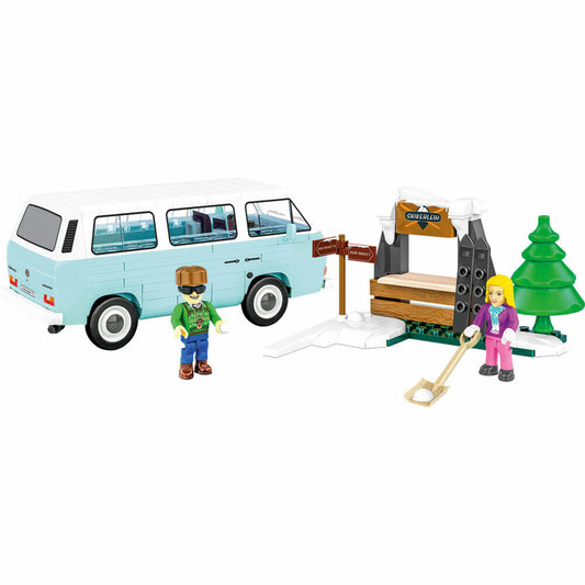 Cobi Klemmbaustein-Set Volkswagen T3 Winter Adventure, Auto, 189 Teile, COBI-24639