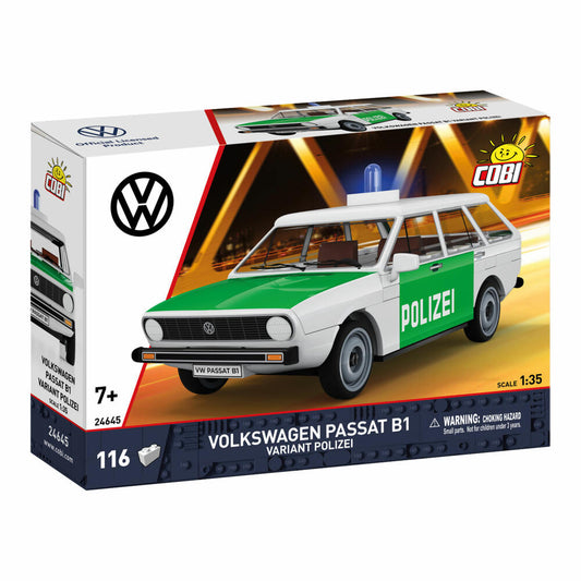 Cobi Klemmbaustein-Set VW Passat B1 Variant Polizei, 116 Teile, 24645