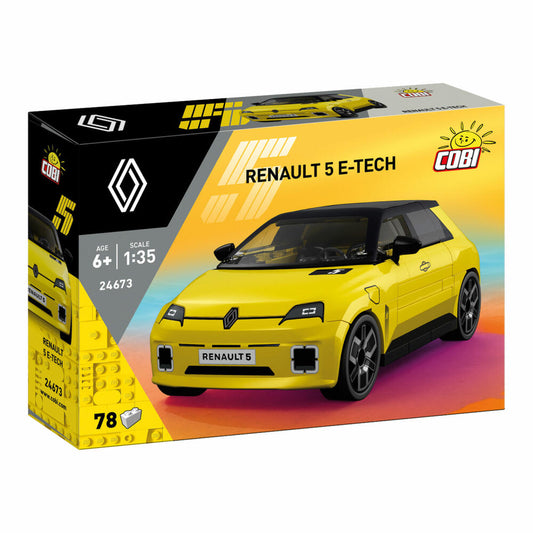 Cobi Klemmbaustein-Set Renault E-Tech Yellow, 78 Teile, 24673