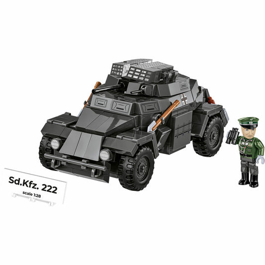 Cobi Klemmbaustein-Set Sd.Kfz. 222, gepanzertes Fahrzeug, WW2, 502 Teile, COBI-2657