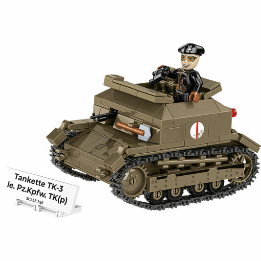 Cobi Klemmbaustein-Set Tankette TK-3, gepanzertes Fahrzeug, WW2, 323 Teile, COBI-2658