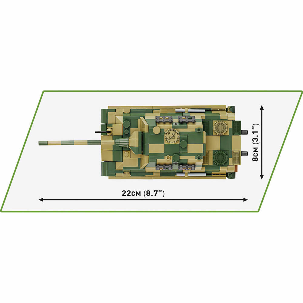 Cobi Klemmbaustein-Set Panzerjäger Tiger Ausf. B Jagdtiger, Panzer, WW2, 528 Teile, COBI-2733