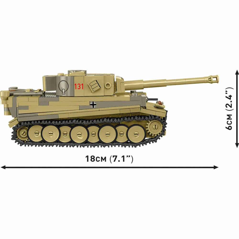Cobi Klemmbaustein-Set Panzer VI Tiger I No 131, Tank Museum, WW2, 442 Teile, COBI-2734