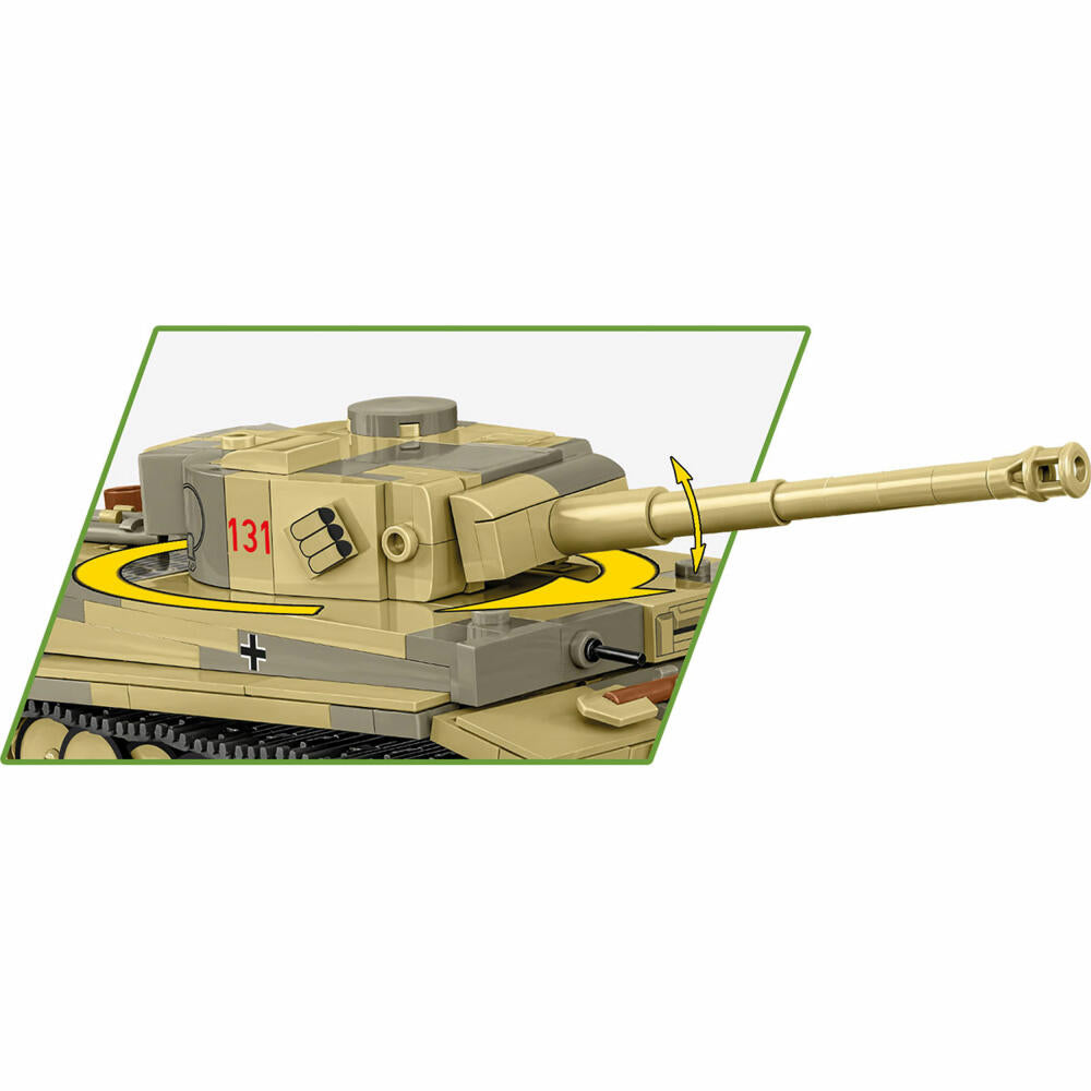 Cobi Klemmbaustein-Set Panzer VI Tiger I No 131, Tank Museum, WW2, 442 Teile, COBI-2734