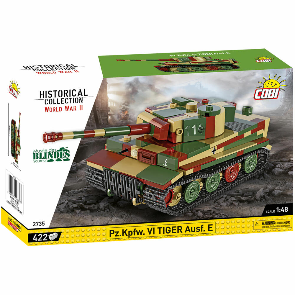 Cobi Klemmbaustein-Set Pz.Kpfw. VI Tiger Ausf. E, Panzer, WW2, 422 Teile, COBI-2735