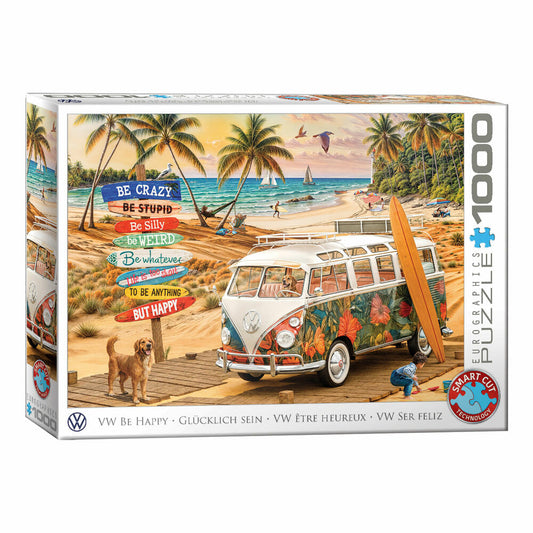 Eurographics Puzzle VW Be Happy, 1000 Teile, 68 x 48 cm, 6000-6066