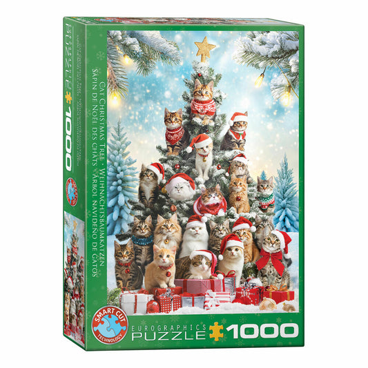 Eurographics Puzzle Der Katzen-Weihnachtsbaum, 1000 Teile, 68 x 48 cm, 6000-6072