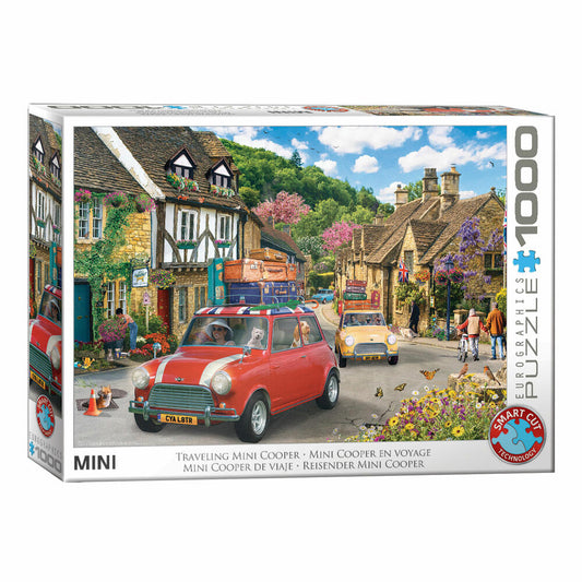 Eurographics Puzzle Reisender Mini Cooper, 1000 Teile, 68 x 48 cm, 6000-6092
