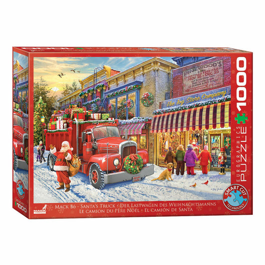 Eurographics Puzzle Mack Weihnachtslaster - Greg Giordano, 1000 Teile, 68 x 48 cm, 6000-6120