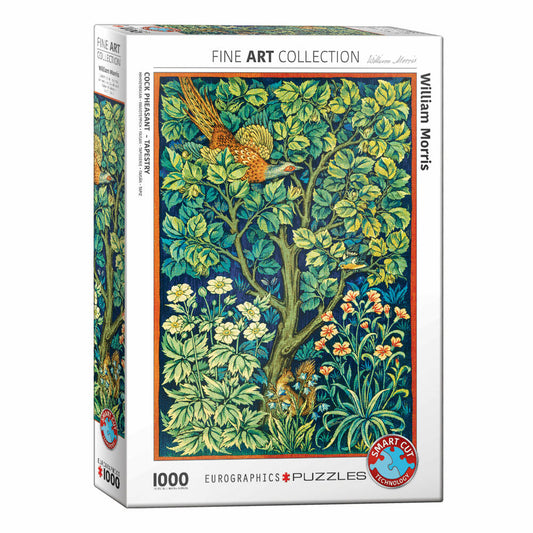 Eurographics Puzzle Fasanenhahn - William Morris, 1000 Teile, 68 x 48 cm, 6000-6130