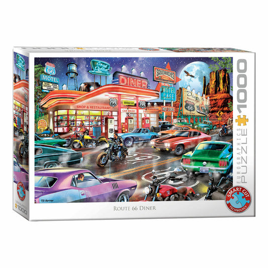 Eurographics Puzzle Diner an der Route 66, 1000 Teile, 68 x 48 cm, 6000-6139