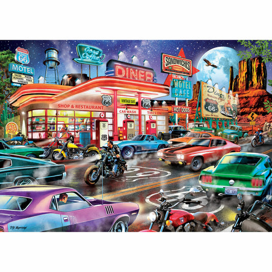 Eurographics Puzzle Diner an der Route 66, 1000 Teile, 68 x 48 cm, 6000-6139