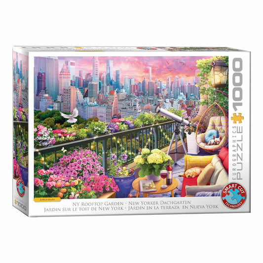 Eurographics Puzzle New Yorker Dachgarten, 1000 Teile, 68 x 48 cm, 6000-6161