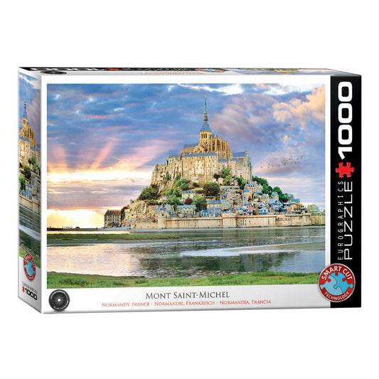 Eurographics Puzzle Mont Saint Michel - Frankreich, 1000 Teile, 68 x 48 cm, 6000-6174